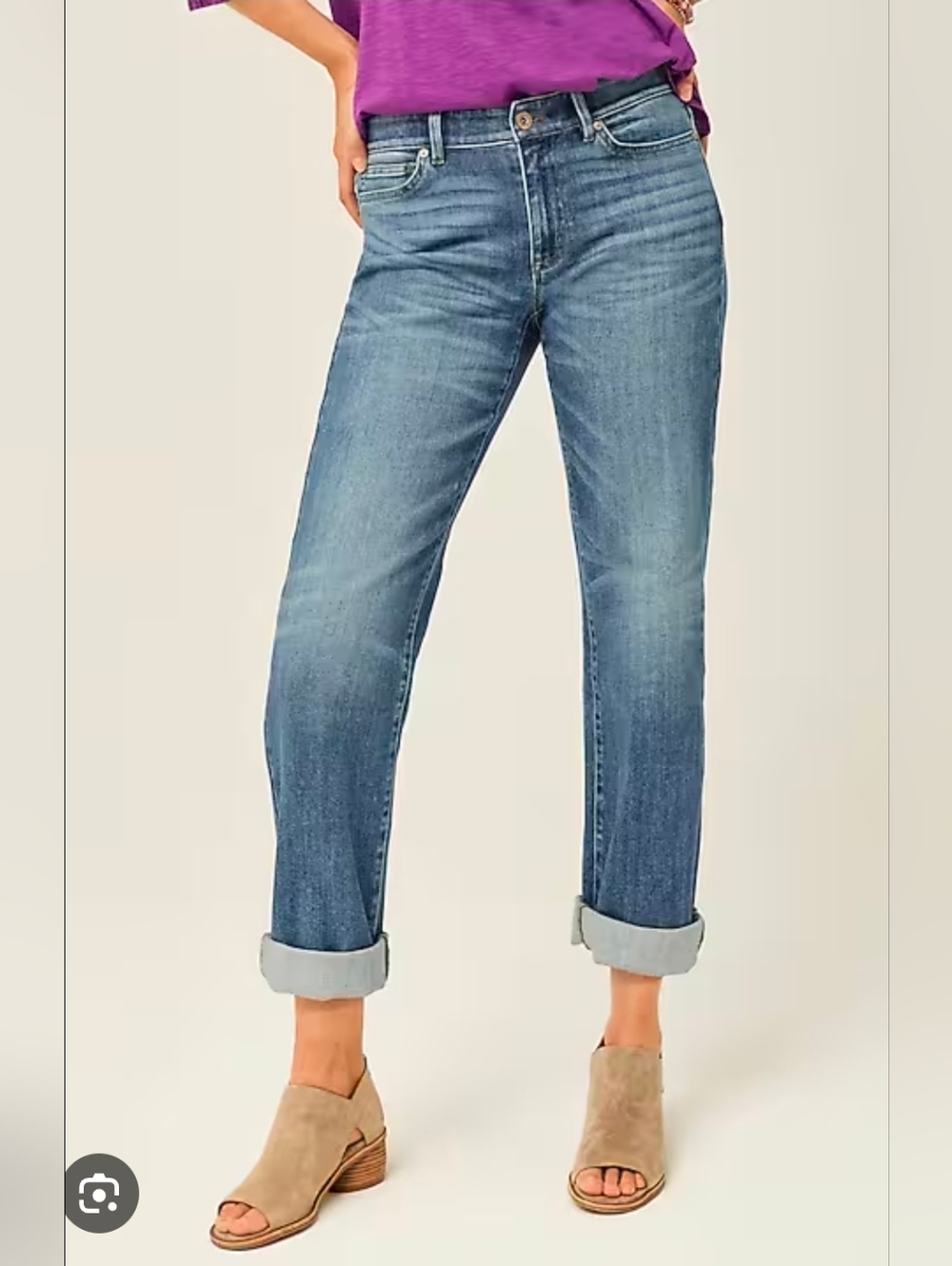 ❤️ J. JILL BOYFRIEND STRAIGHT LEG ANKLE JEANS, 2P (26 PETITE)
